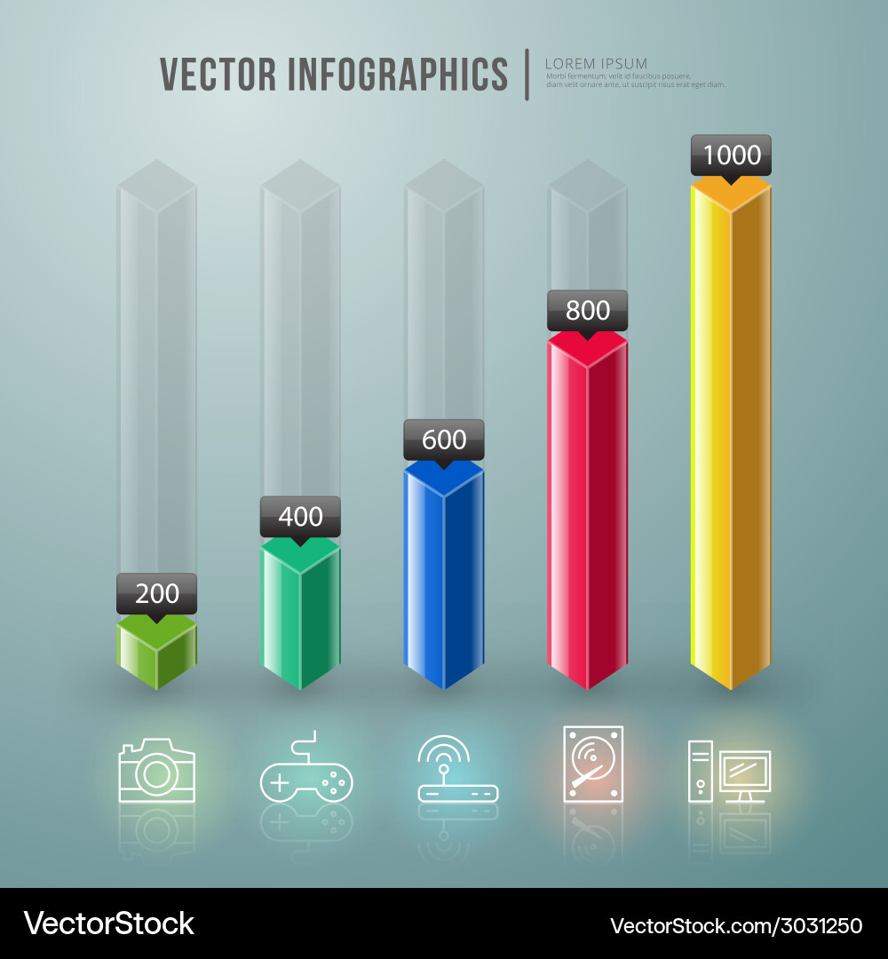 Abstract infographic design workflow layout Vector Image