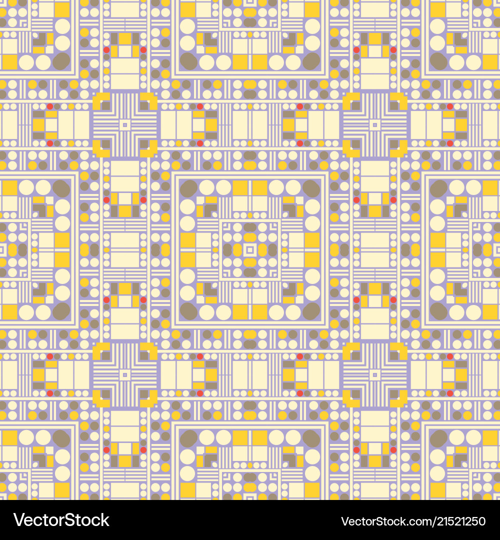 Artificially generated square seamless pattern vector image