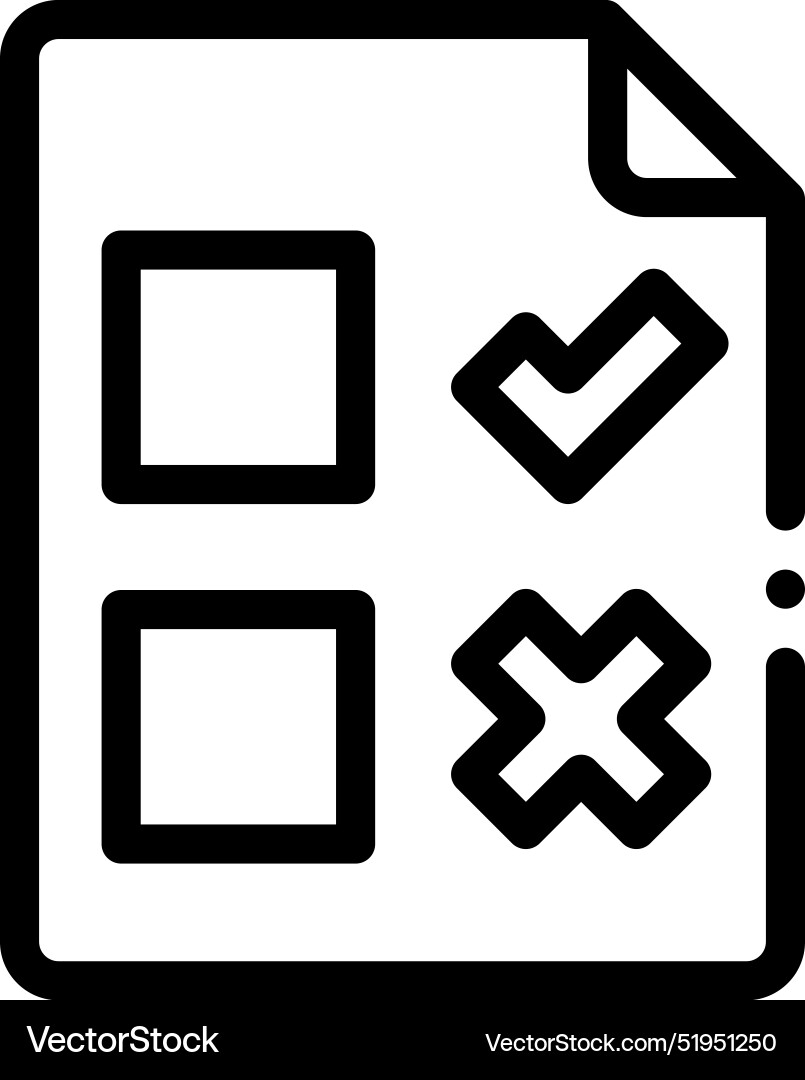 Check list icon thin linear style design isolated vector image