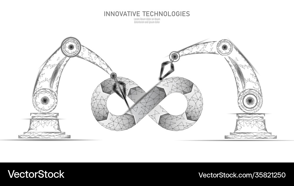 Devops software development operations infinity Vector Image