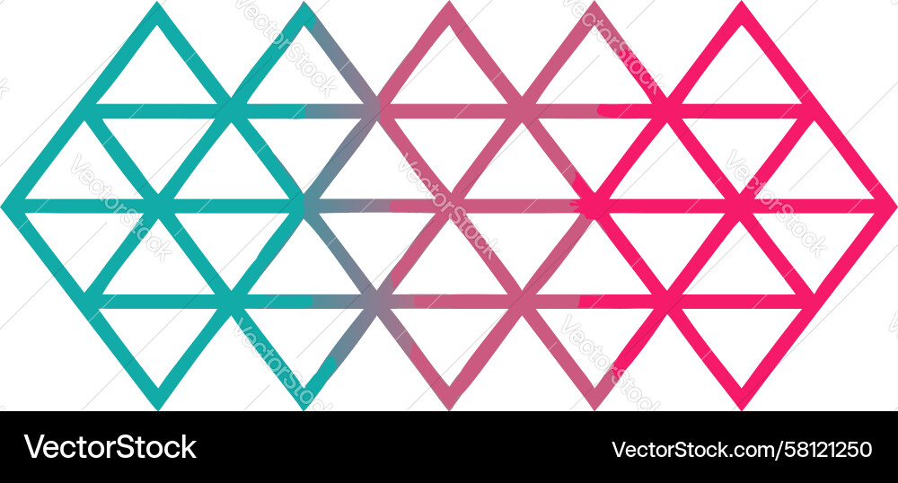 Dynamic Geometric Triangle Pattern vector image