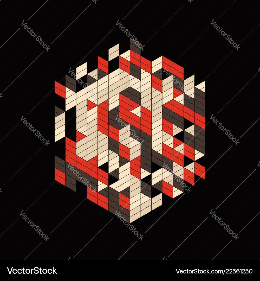 Geometric Grid Pattern vector image