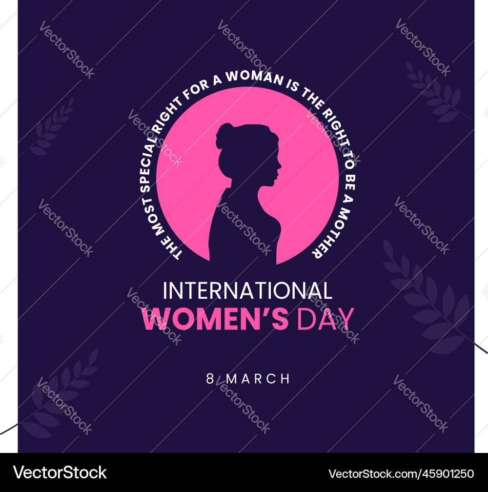 Glückliche internationale Frauen Tag Grußkarte Glückliche internationale Frauen Tag Grußkarte vektorbild
