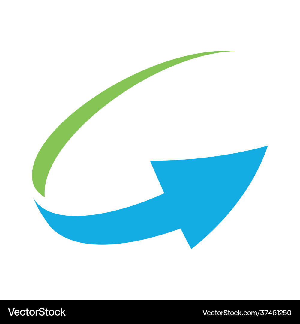 Simple loop circle arrow icon Simple loop circle arrow icon vector image