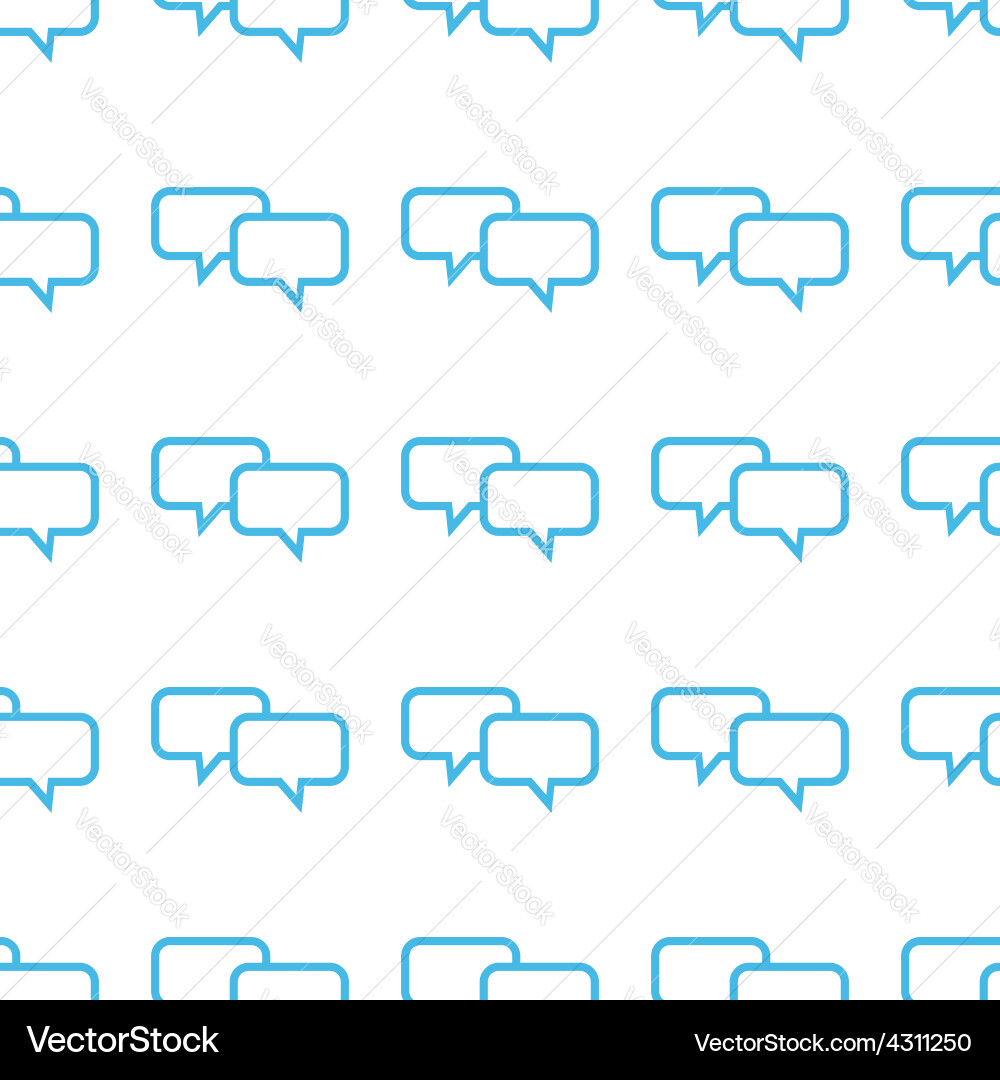 Unique dialog seamless pattern vector image