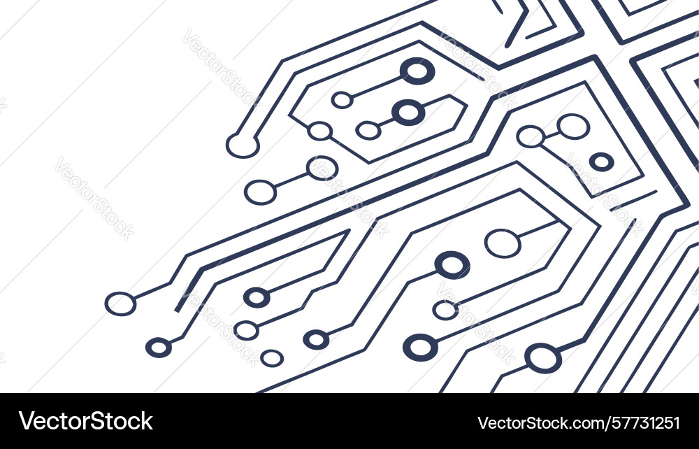 Abstract circuit board pattern futuristic vector image