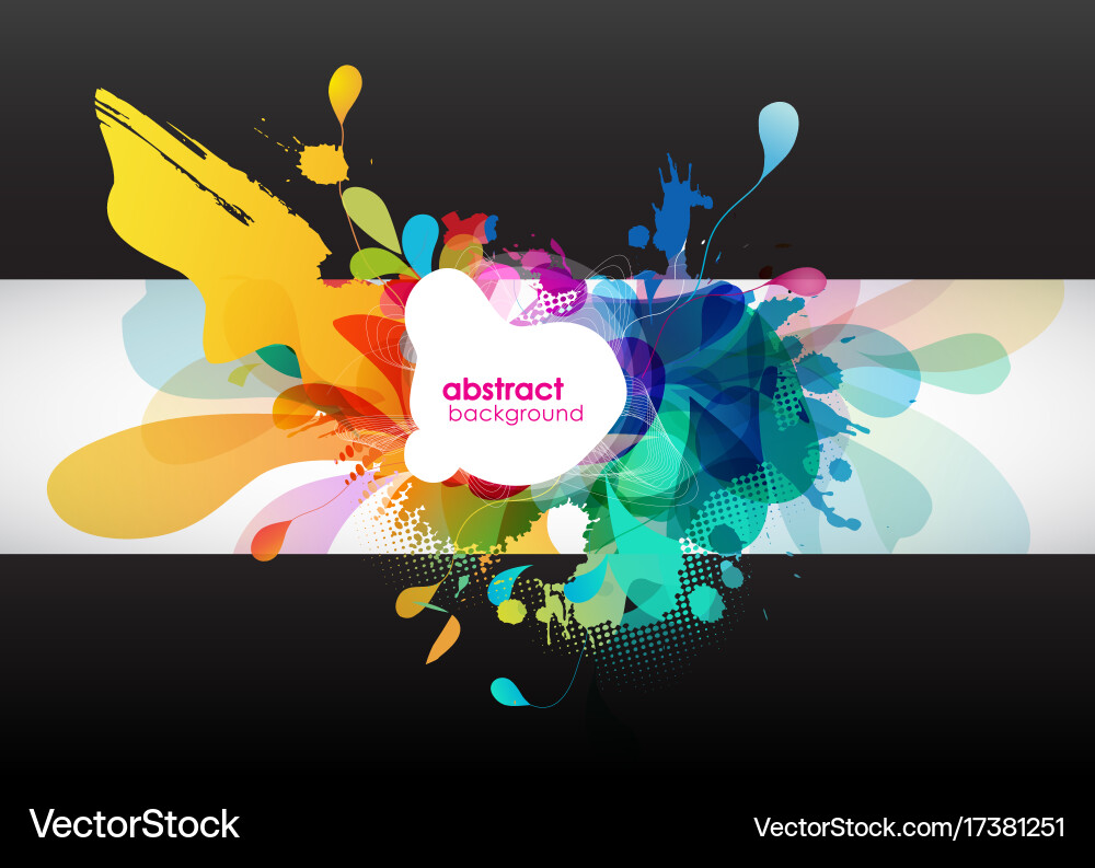Abstract colored background with circles vector image