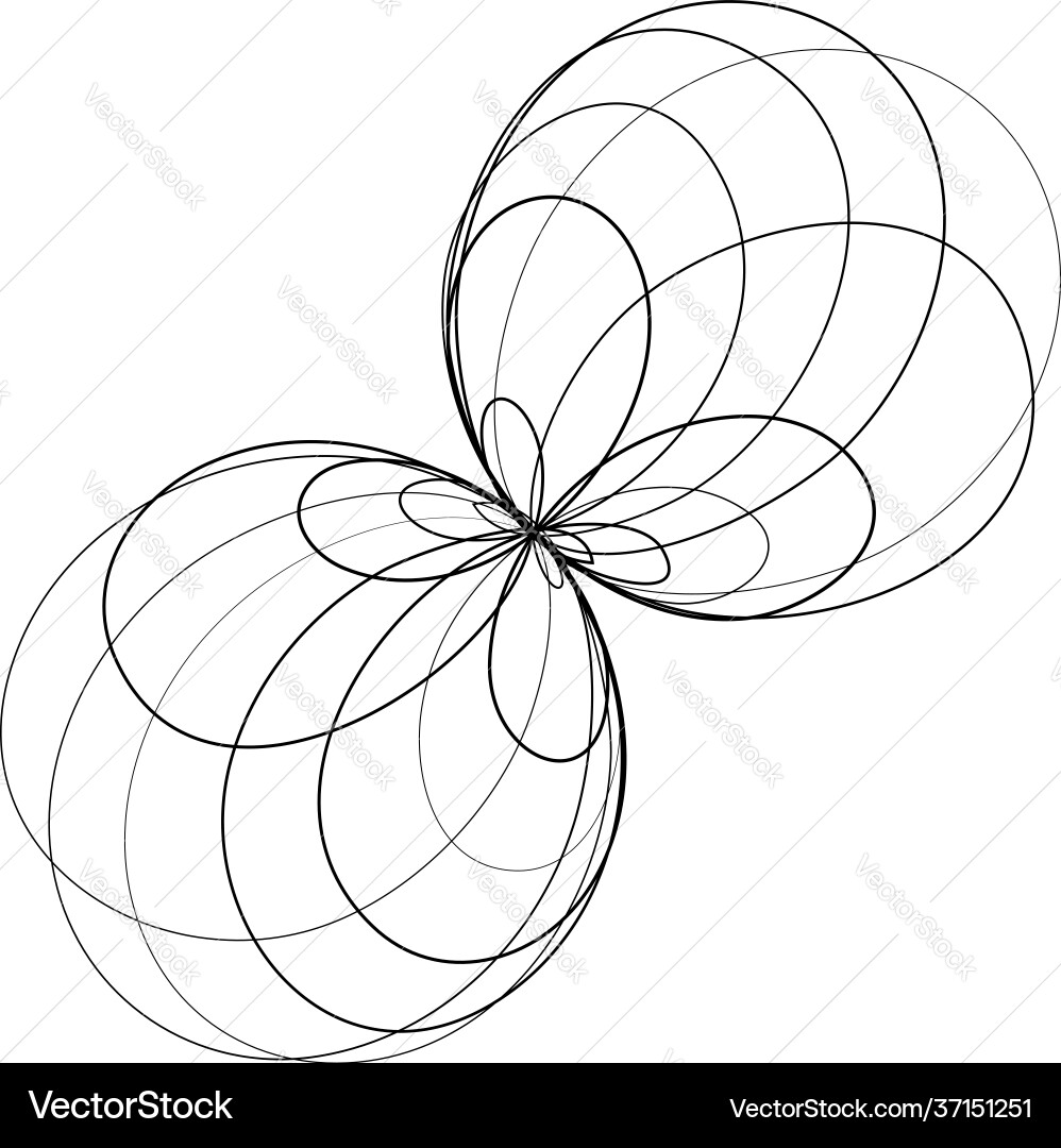 Abstract geometric lineart lines design element Abstract geometric lineart lines design element vector image