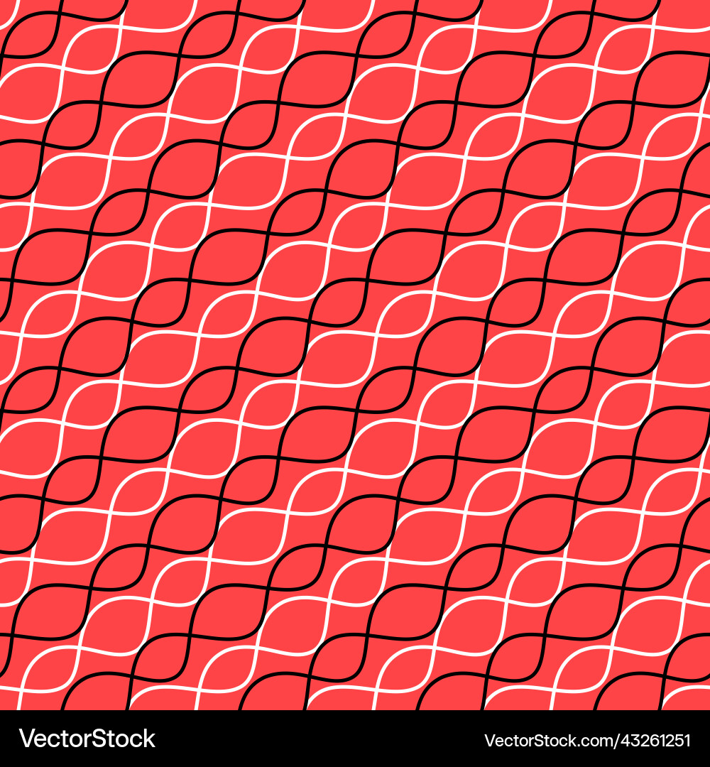 Abstract wave squirming line seamless pattern Abstract wave squirming line seamless pattern vector image