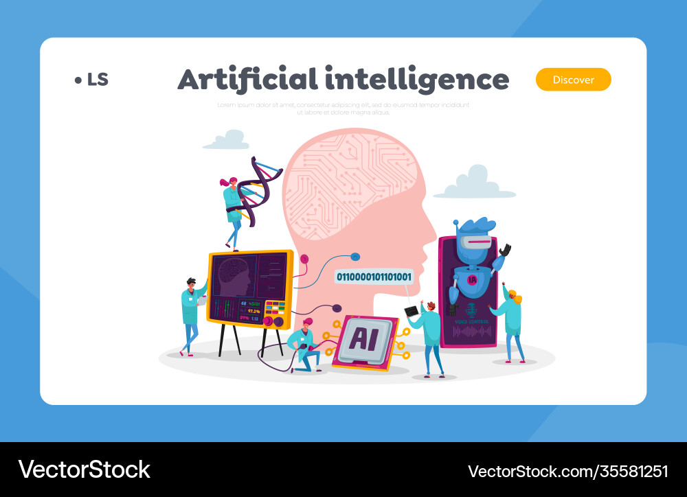 Artificial Intelligence Engineers vector image
