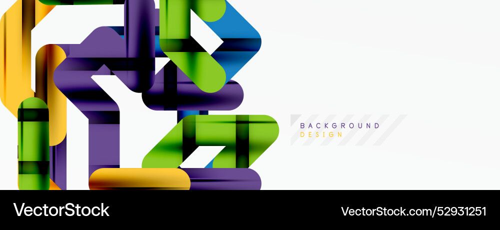 Dynamic colorful lines minimal abstract background Vector Image