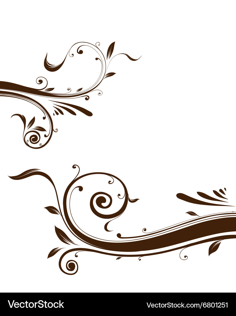 Elegant Swirl Pattern Vector Image