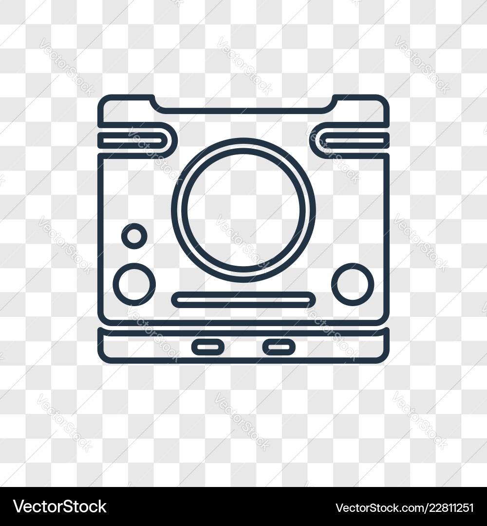 Game console concept linear icon isolated Game console concept linear icon isolated vector image