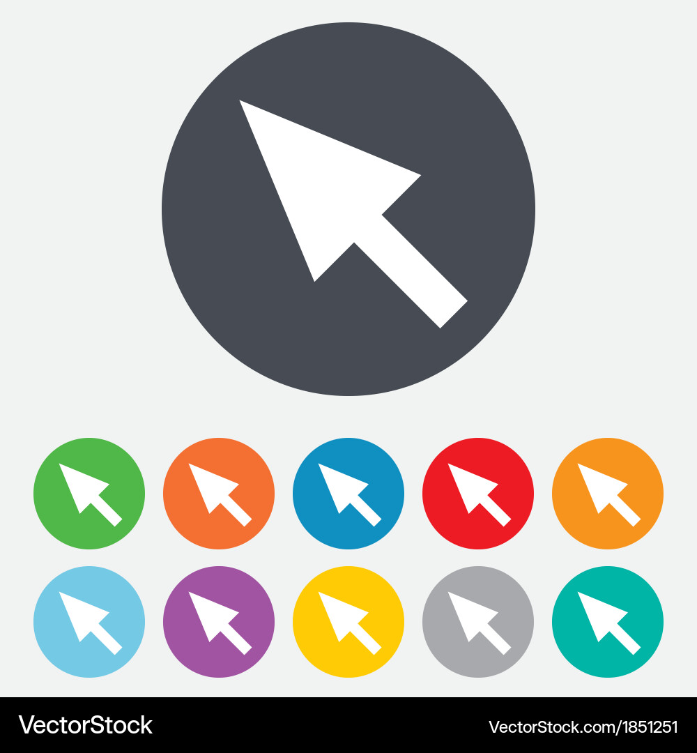 Maus Cursor Pointer Icons Set vektorbild
