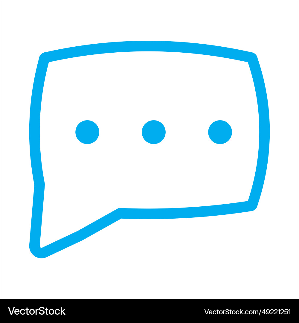 Message bubble icon symbol Vector Image