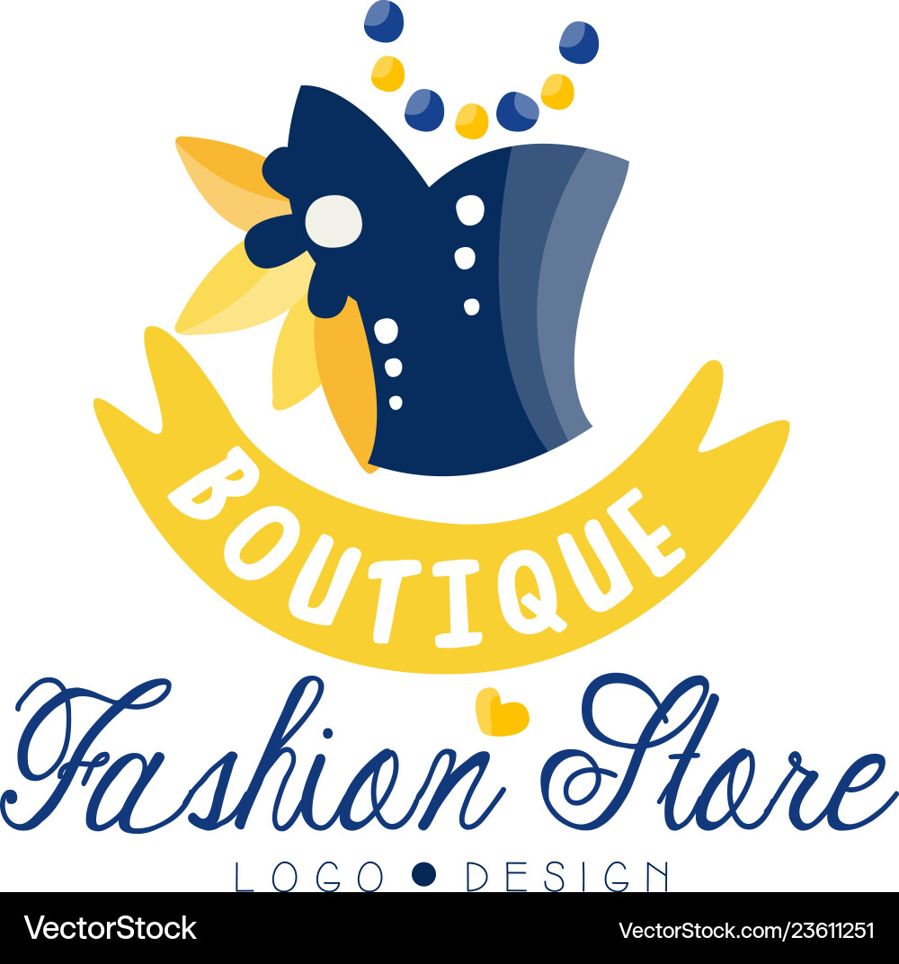Mode Boutique Logo - Kleidung Shop vektorbild