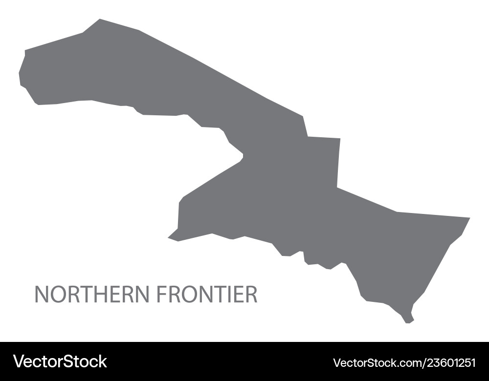 Northern frontier saudi arabia map grey Northern frontier saudi arabia map grey vector image