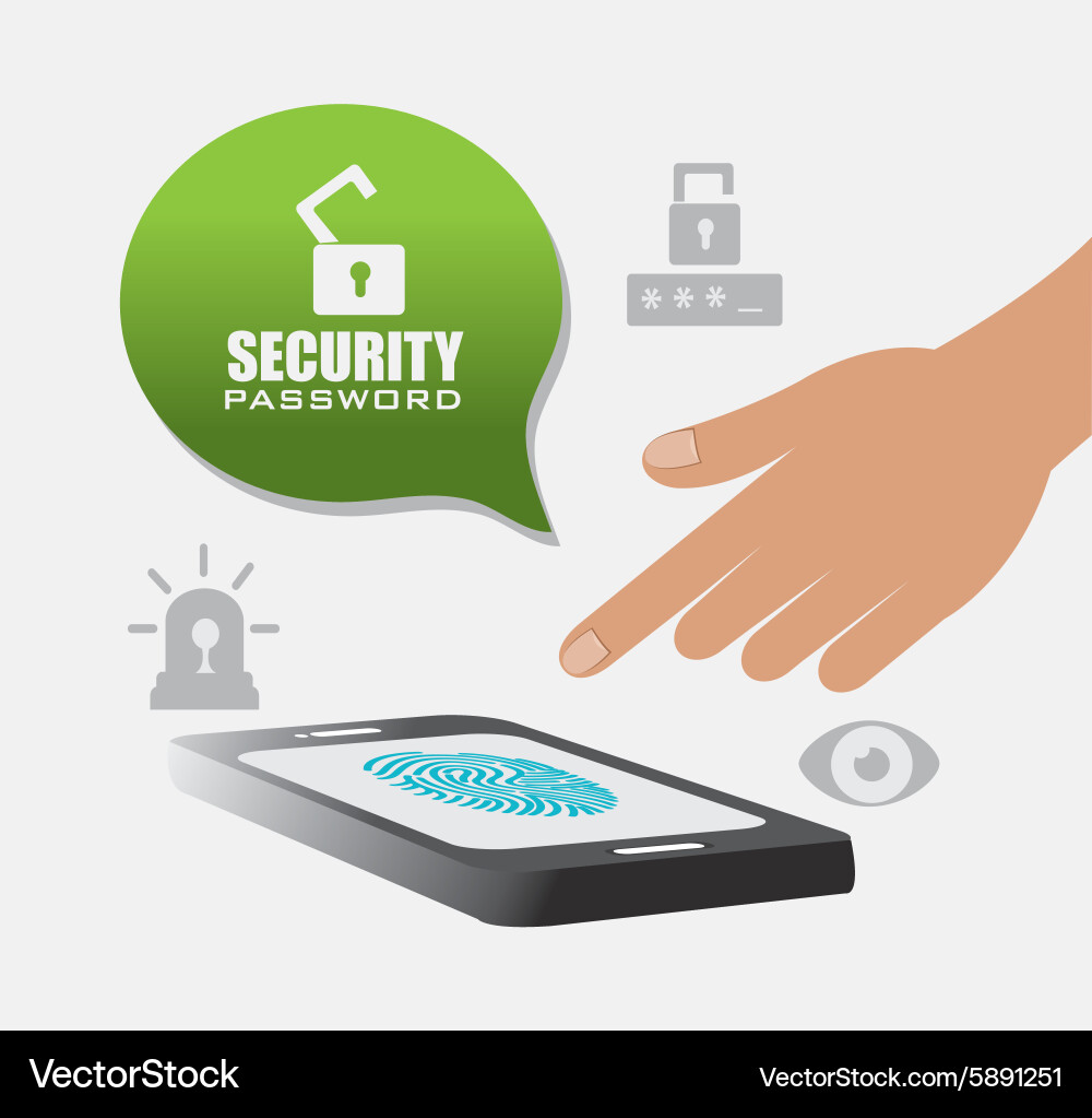 Security system design vector image