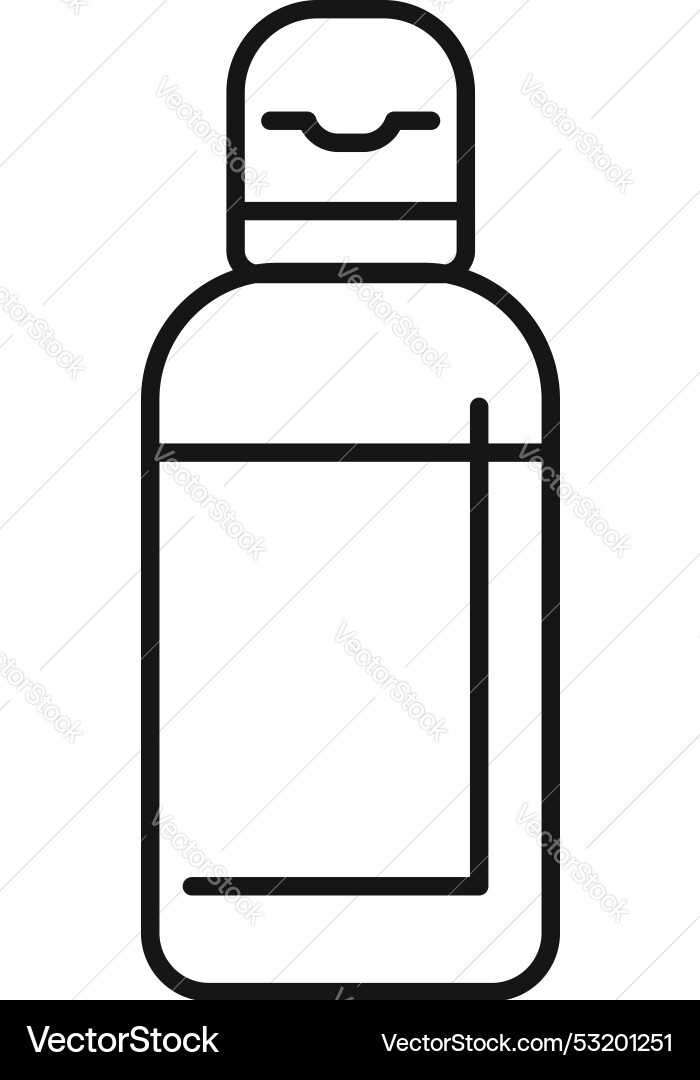 Simple thermo bottle icon for web design showing Simple thermo bottle icon for web design showing Vector Image