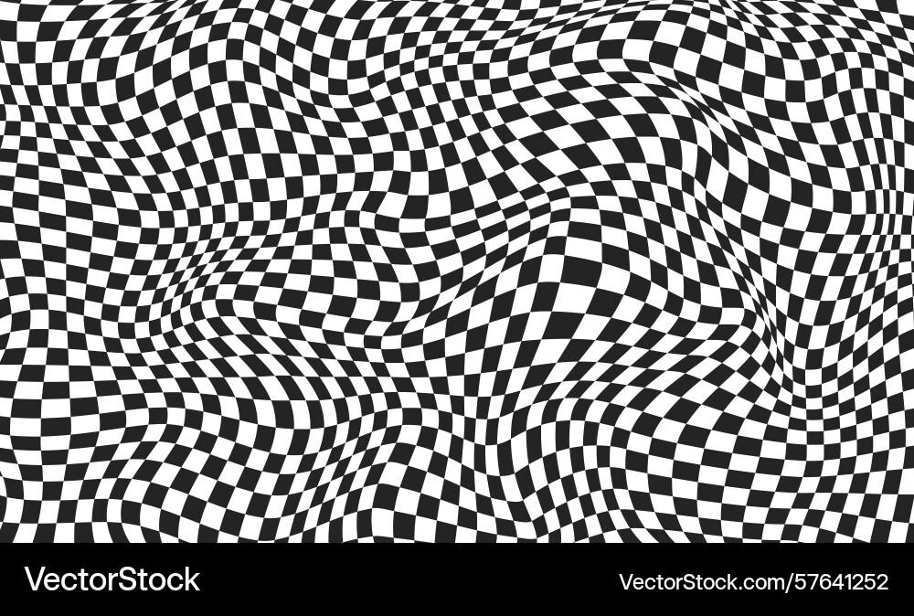 Abstract checkered background with distortion Abstract checkered background with distortion vector image