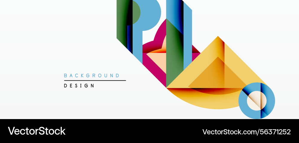 Abstract geometric shapes overlap creating Abstract geometric shapes overlap creating Vector Image