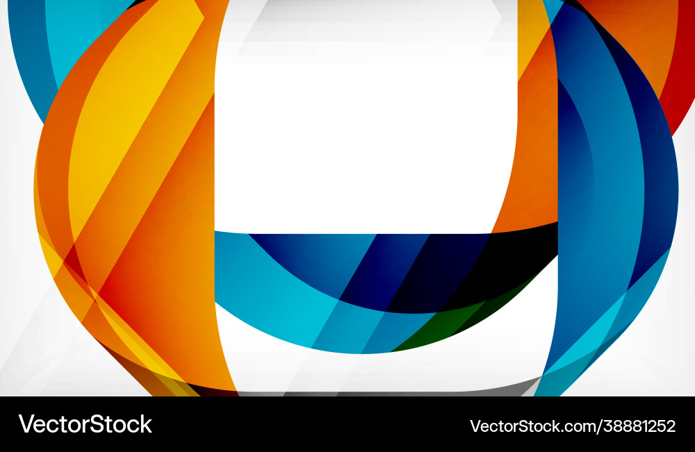 Abstract square shape with overlapping waves Abstract square shape with overlapping waves Vector Image