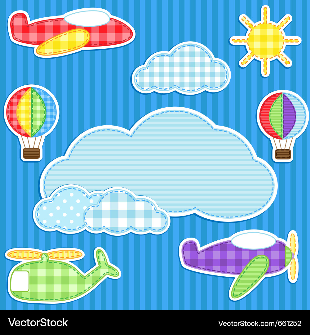 Blue background with frame Royalty Free Vector Image