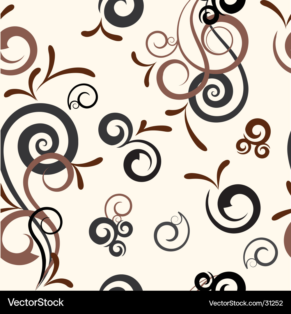 Elegant Swirl Pattern Vector Image