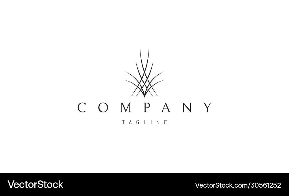 Logo on which an abstract image a sharp Vector Image