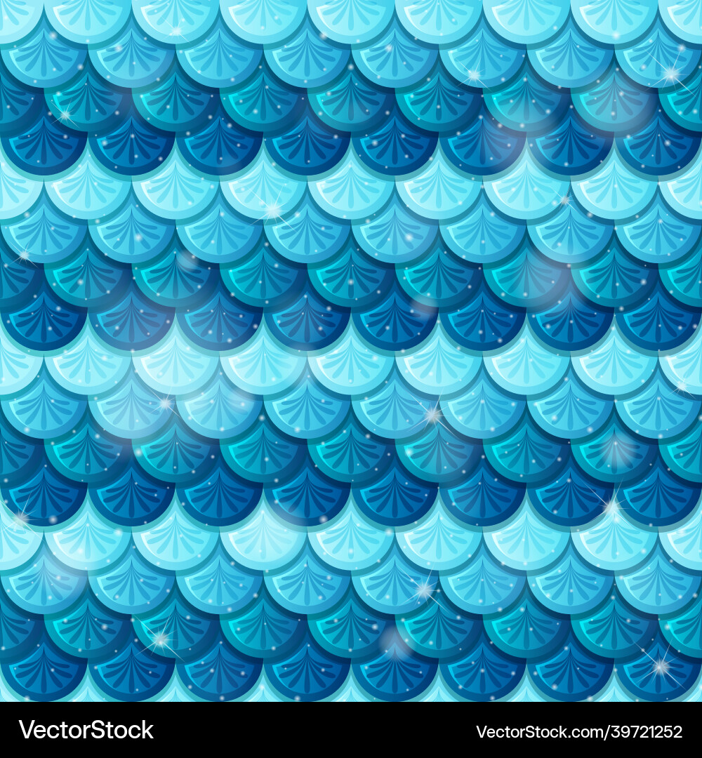Pearlescent mermaid scales seamless pattern Pearlescent mermaid scales seamless pattern vector image
