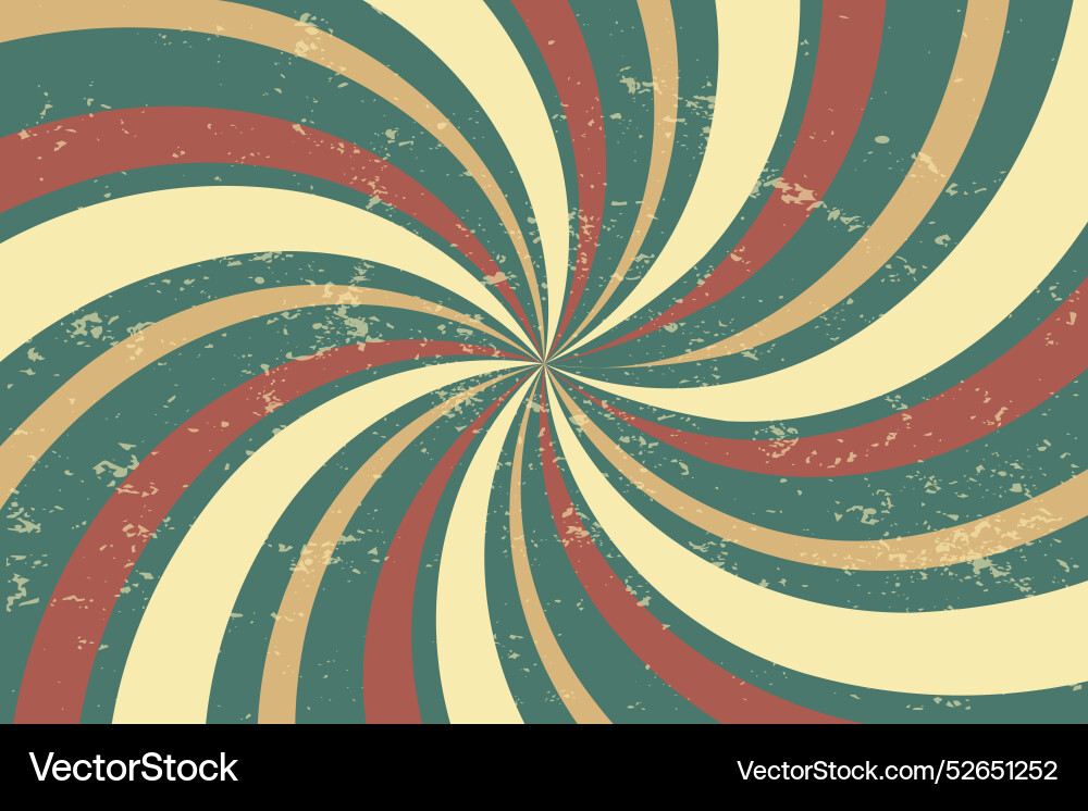 Retro style twirl spiral line pattern background Vector Image