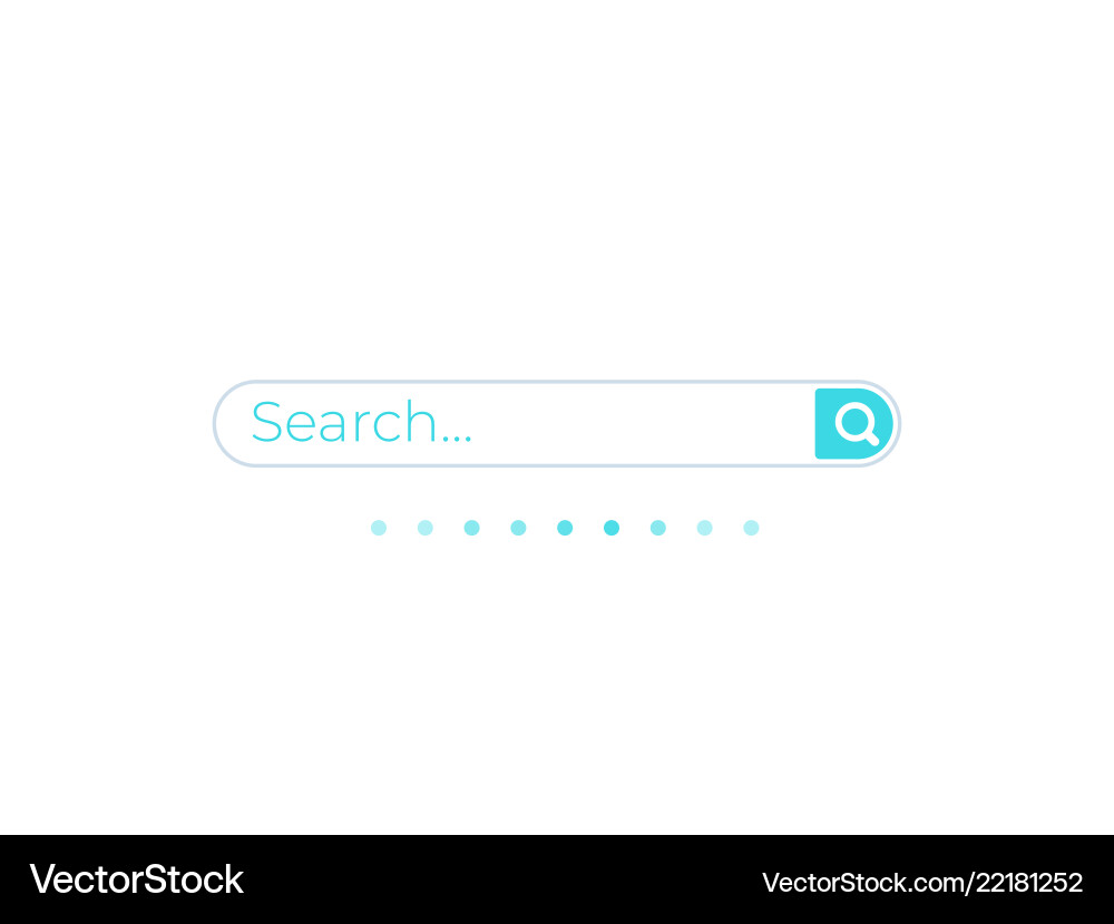 Search bar template for ui web and apps vector image
