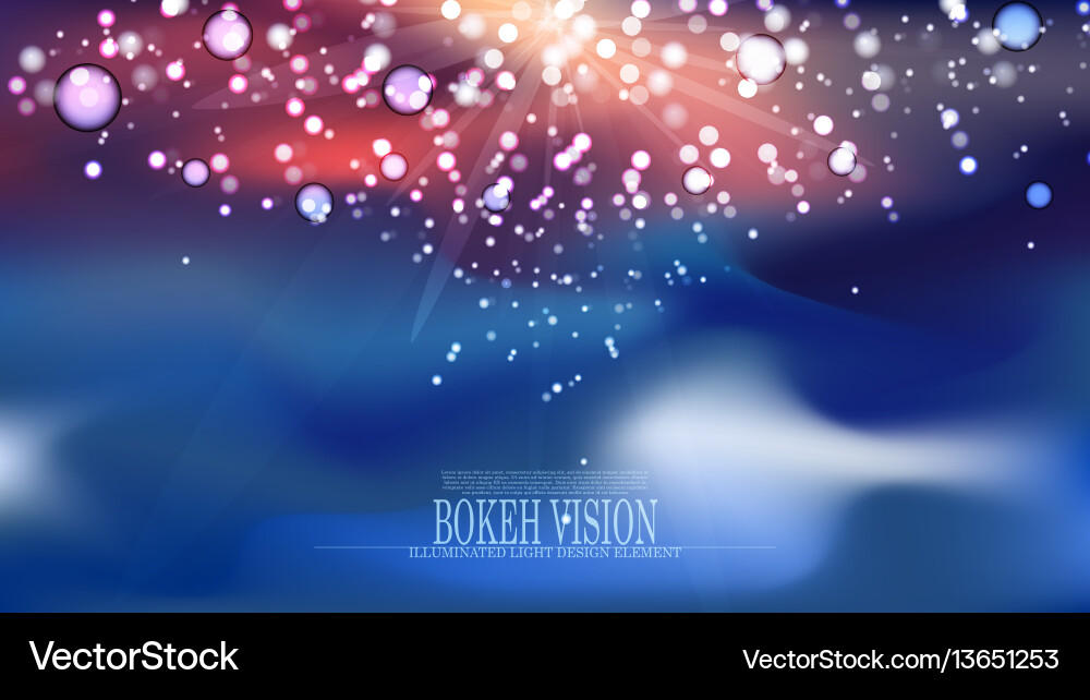 Abstract bokeh vision background design ii Vector Image