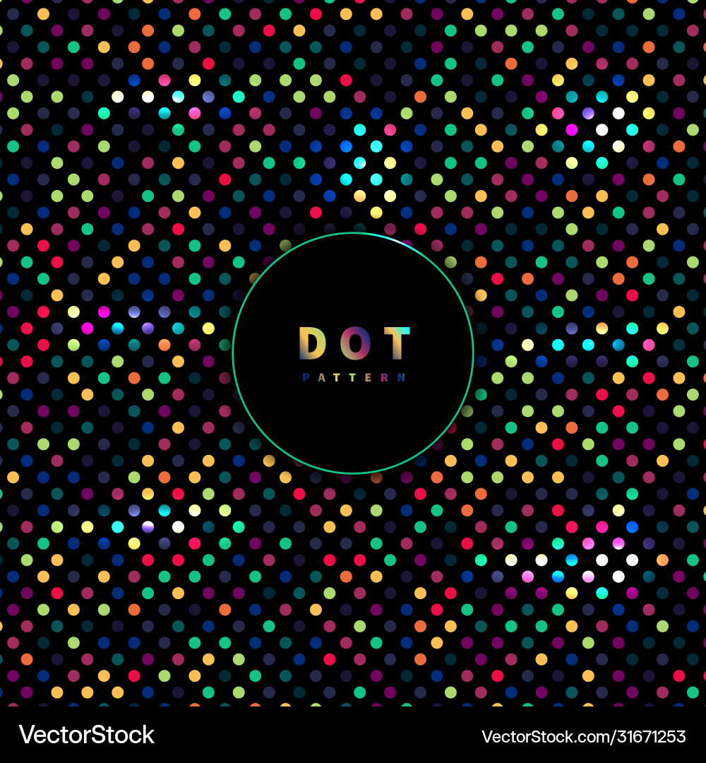 Abstract seamless dots pattern rainbow color Abstract seamless dots pattern rainbow color vector image