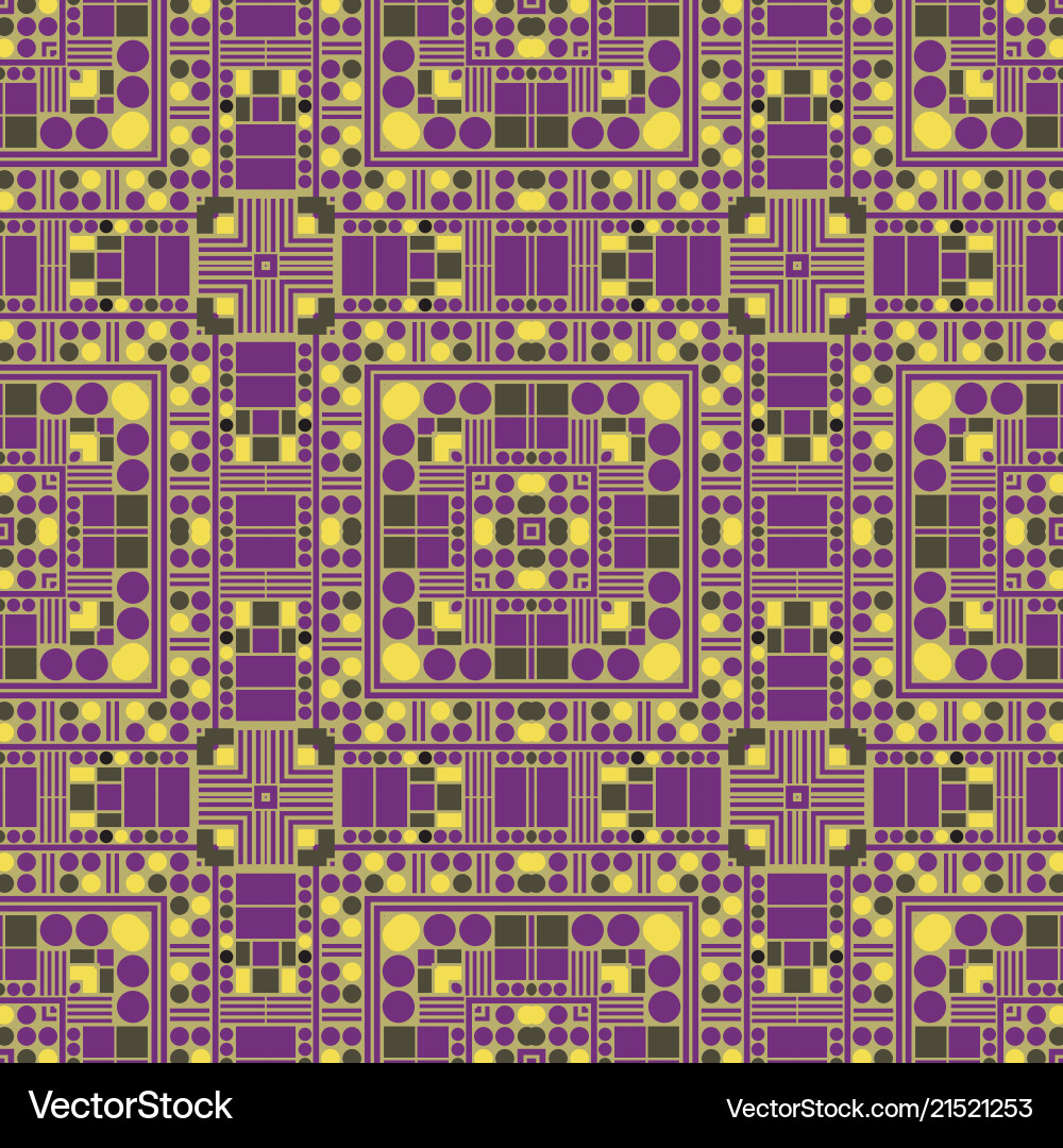 Artificially generated square seamless pattern vector image