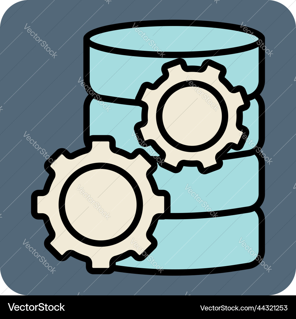 Data setting on a white background vector image