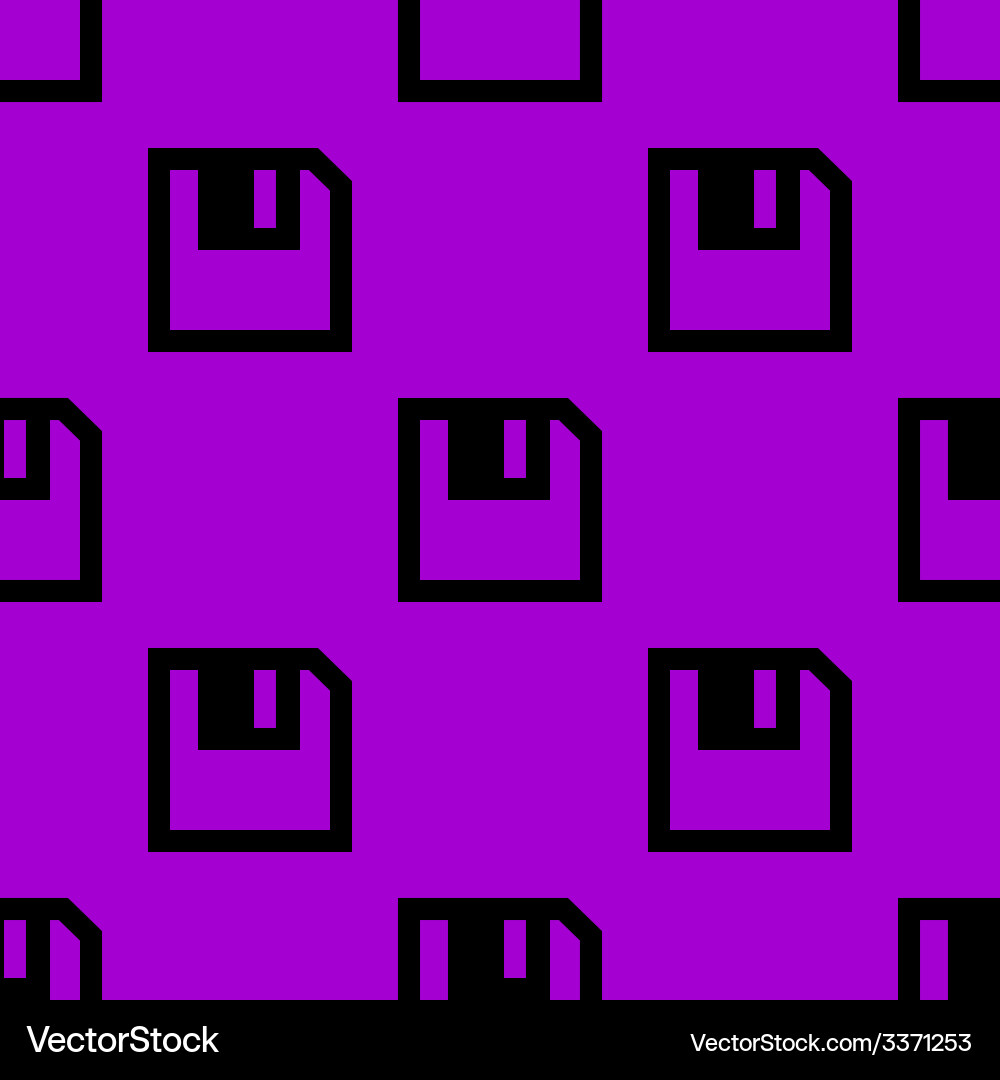 Floppy disk web icon flat design seamless pattern vector image