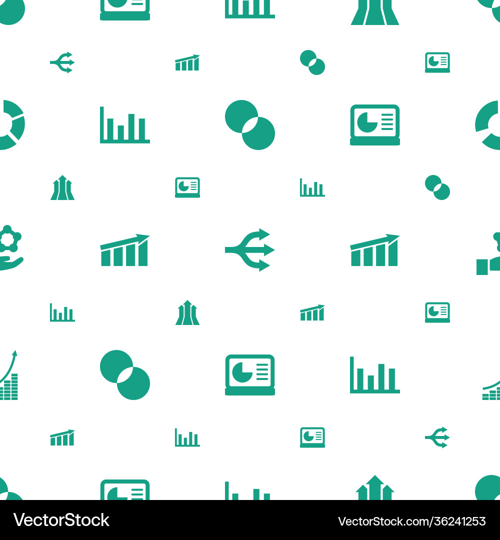 Infografik Icons Muster nahtlos weiß Infografik Icons Muster nahtlos weiß vektorbild
