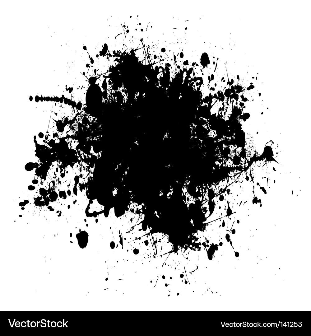 Ink splat Royalty Free Vector Image - VectorStock