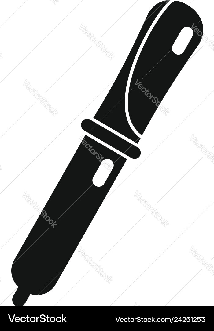 Lab pipette icon simple style Vector Image