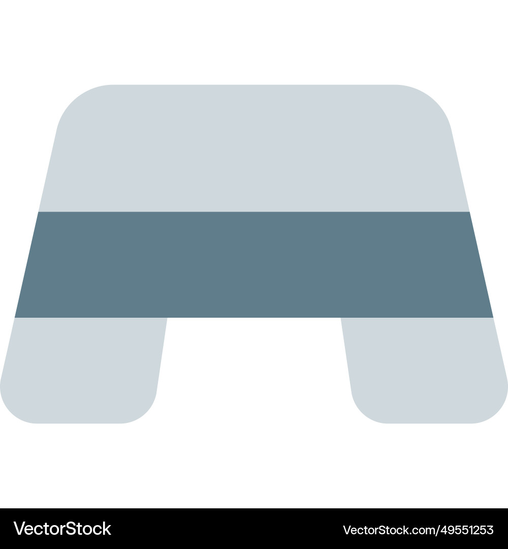 Leg exercise with step recommended Vector Image