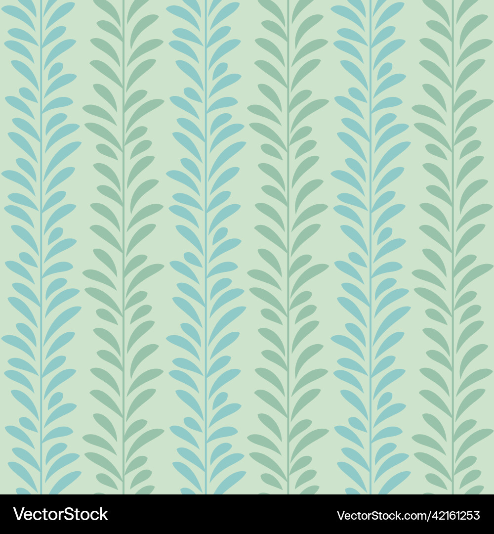 Pastel Leaf Garland Pattern Royalty Free Vector Image