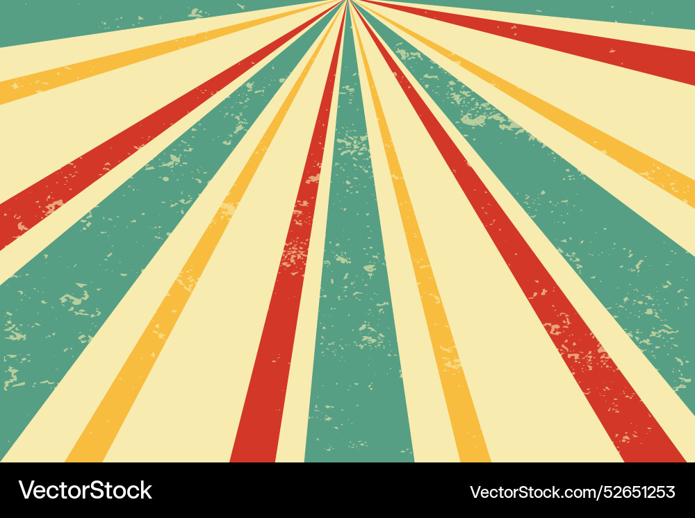 Retro Sunburst Rays Pattern vector image