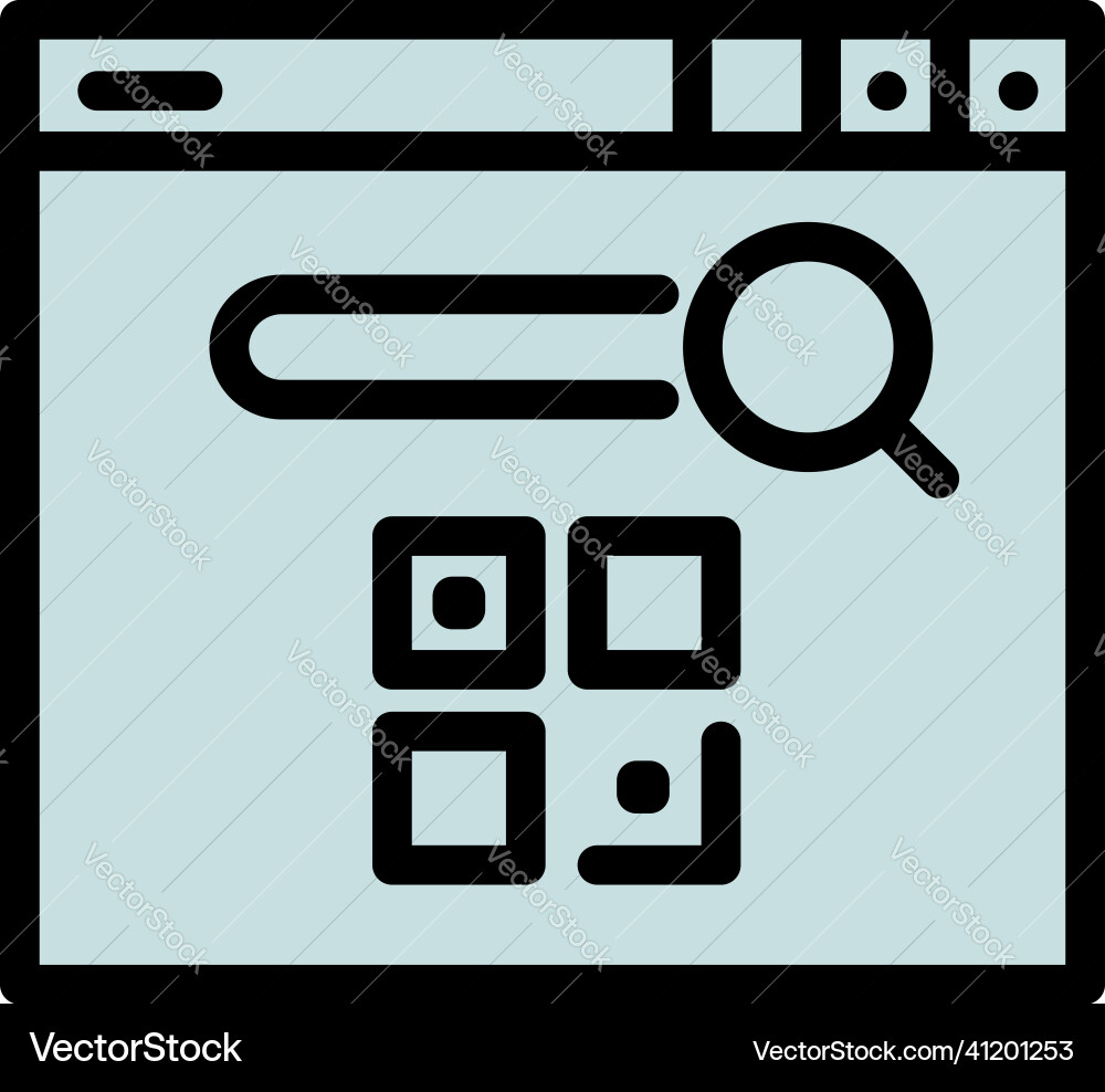 Web qr Code-Symbol skizzieren mobile Scan Web qr Code-Symbol skizzieren mobile Scan vektorbild