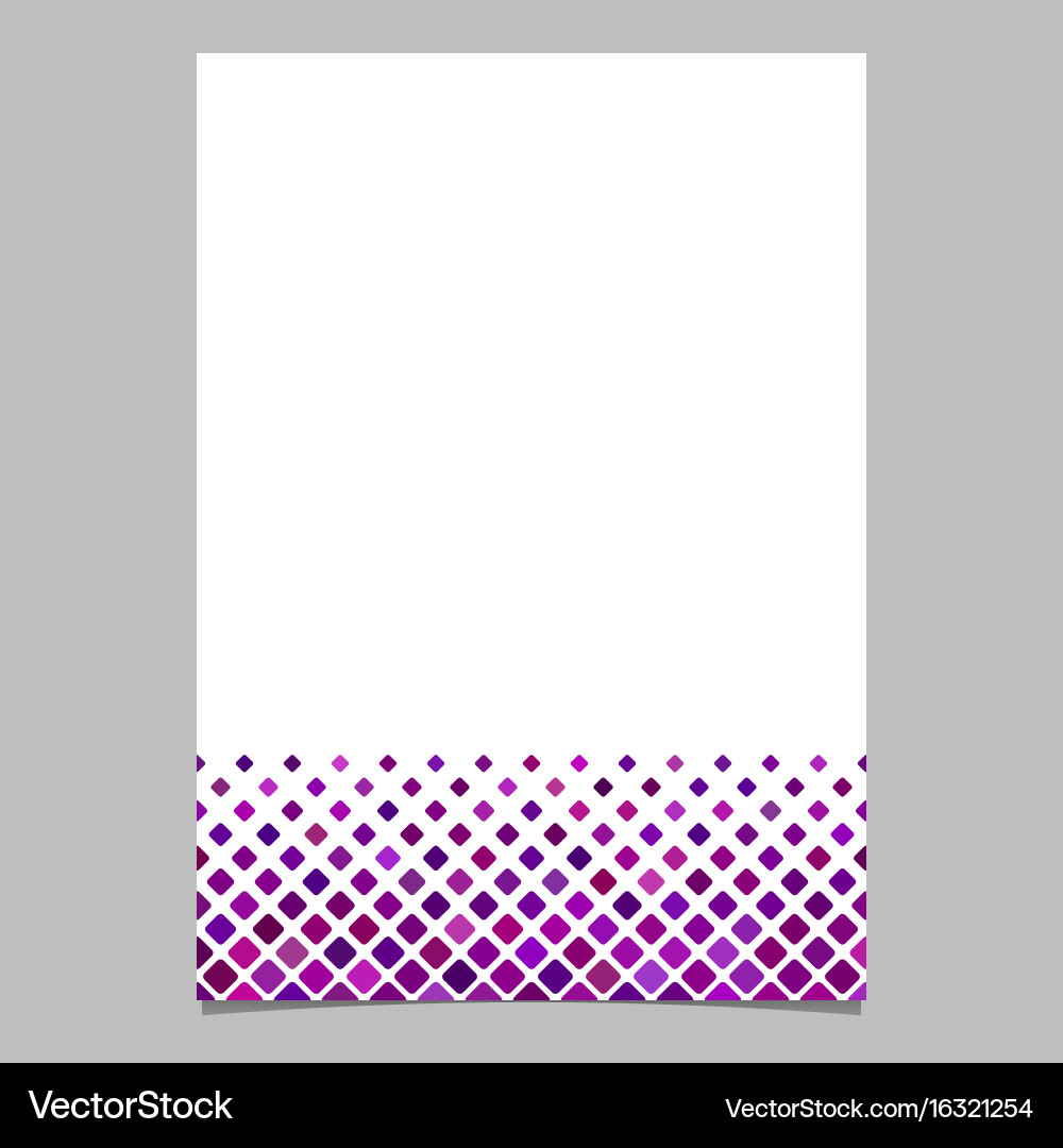 Abstract square pattern page background template vector image