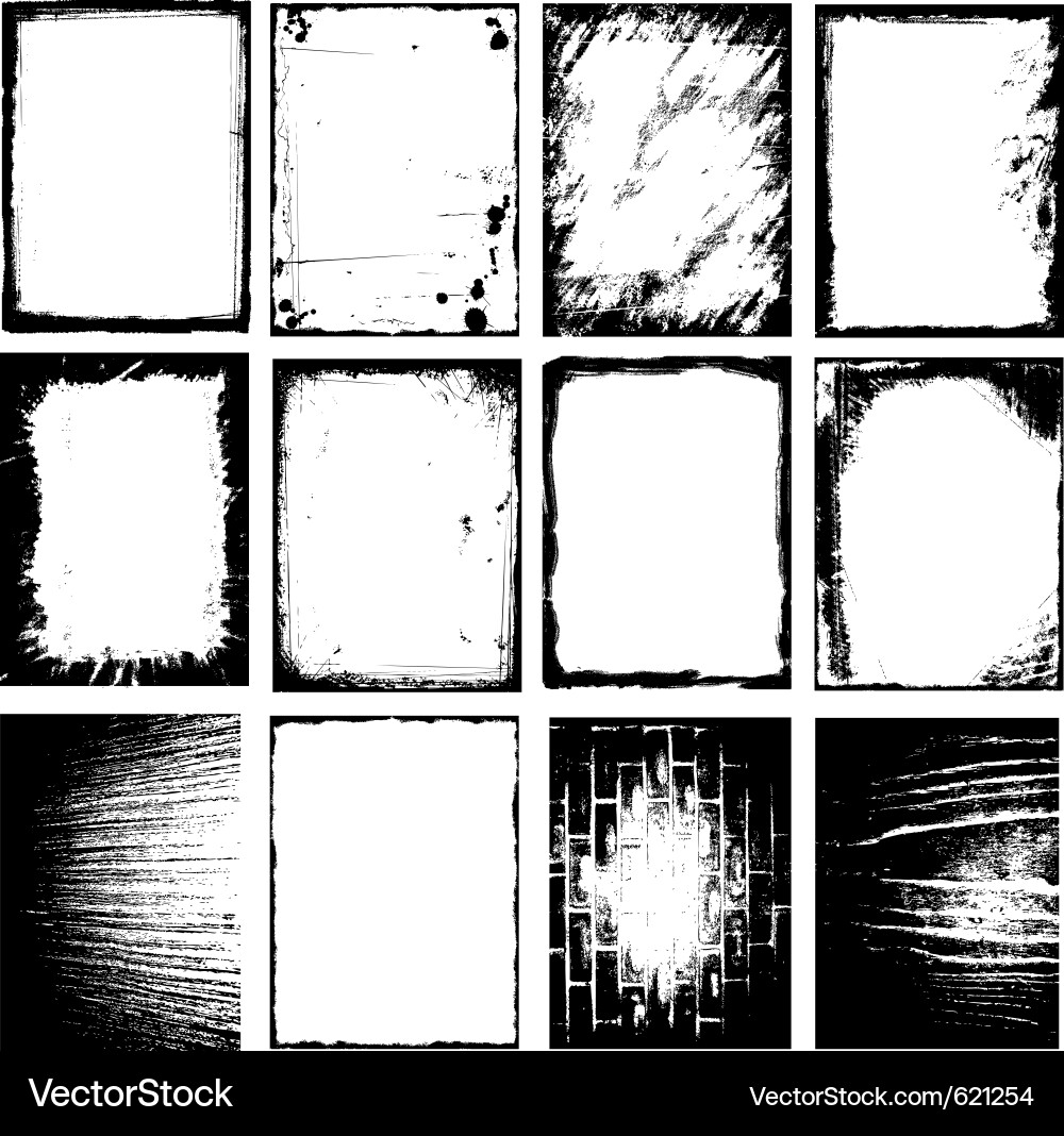 Distressed Border Frame vector image