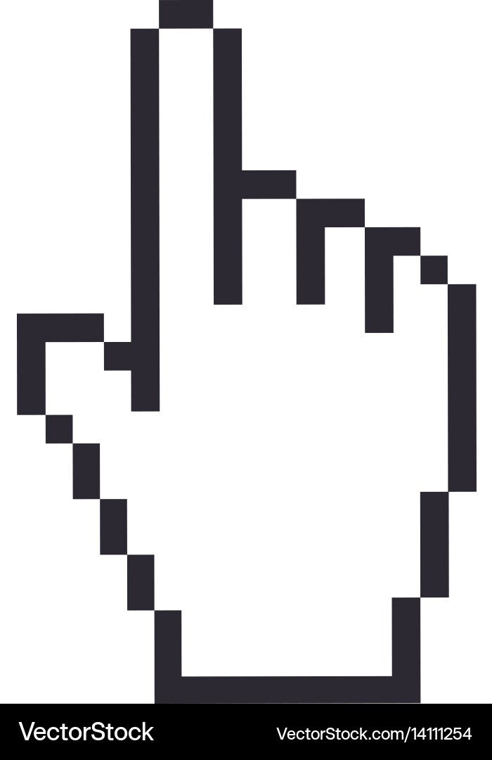 Hand pointer isolated icon vector image