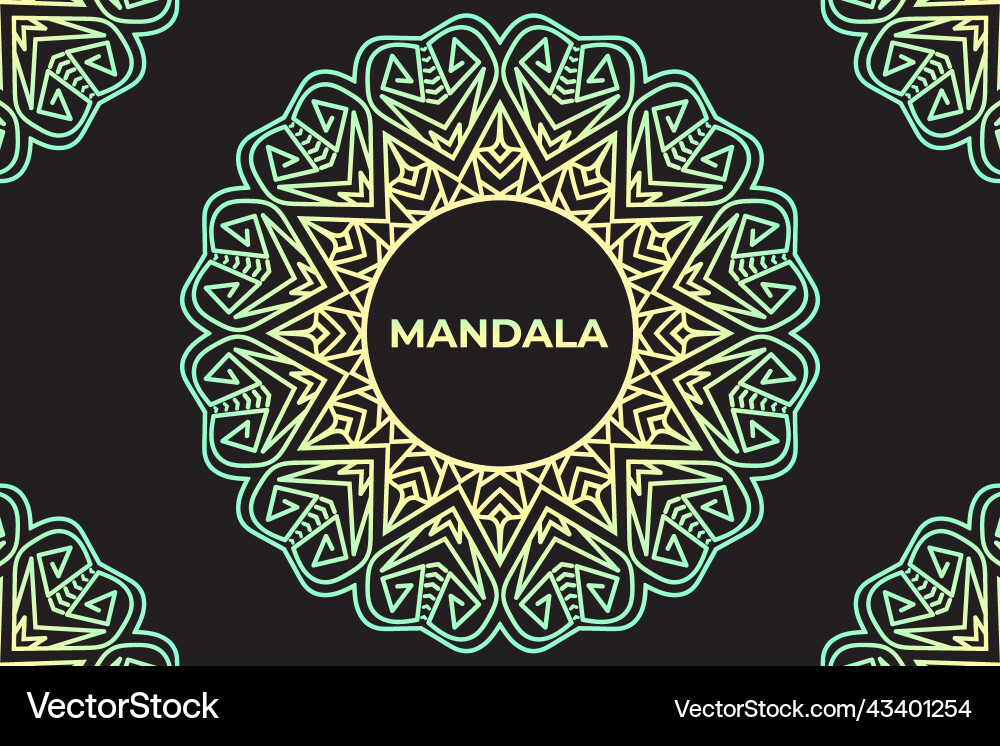 Mandala pattern design background Mandala pattern design background Vector Image