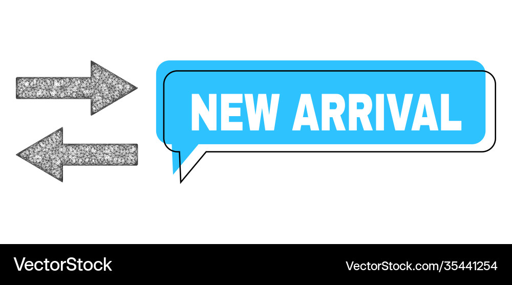 Misplaced new arrival chat cloud and net Vector Image