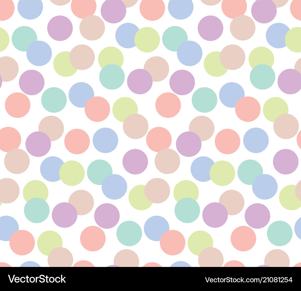 Pale color random polka dot seamless pattern Pale color random polka dot seamless pattern vector image